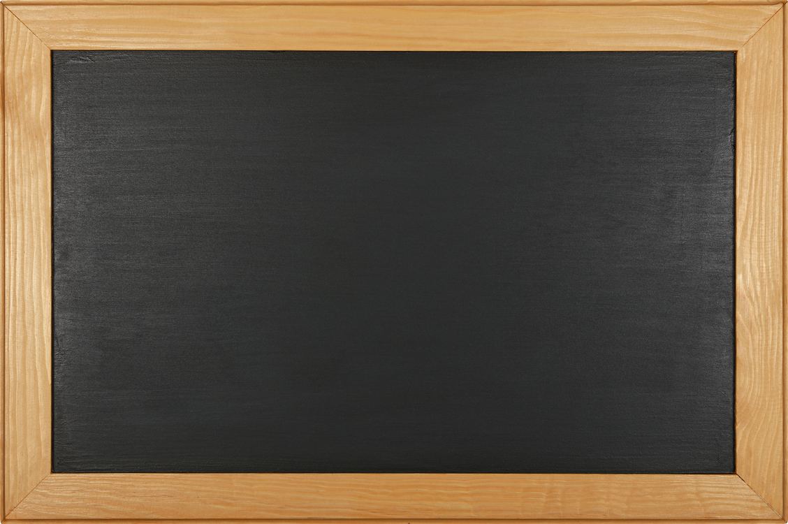 Black School Chalkboard Isolated on White